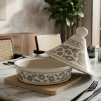 P-B 29 Selene Botanical Motif Ceramic Tagine – 29 cm