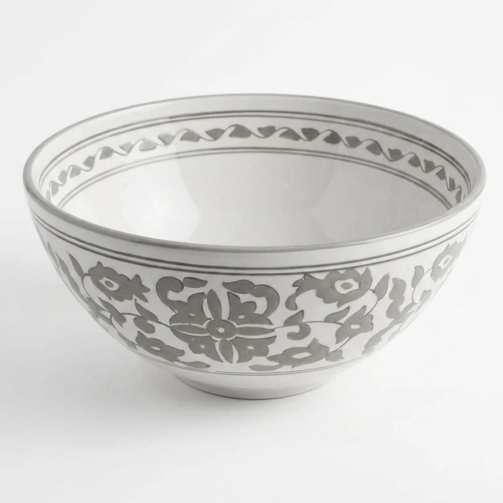 P-B 30 Selene Botanical Motif Ceramic Serving Bowl – 30 cm