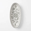 P-B 31 Selene Botanical Motif Oval Serving Plate – 31 cm