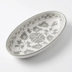 P-B 31 Selene Botanical Motif Oval Serving Plate – 31 cm
