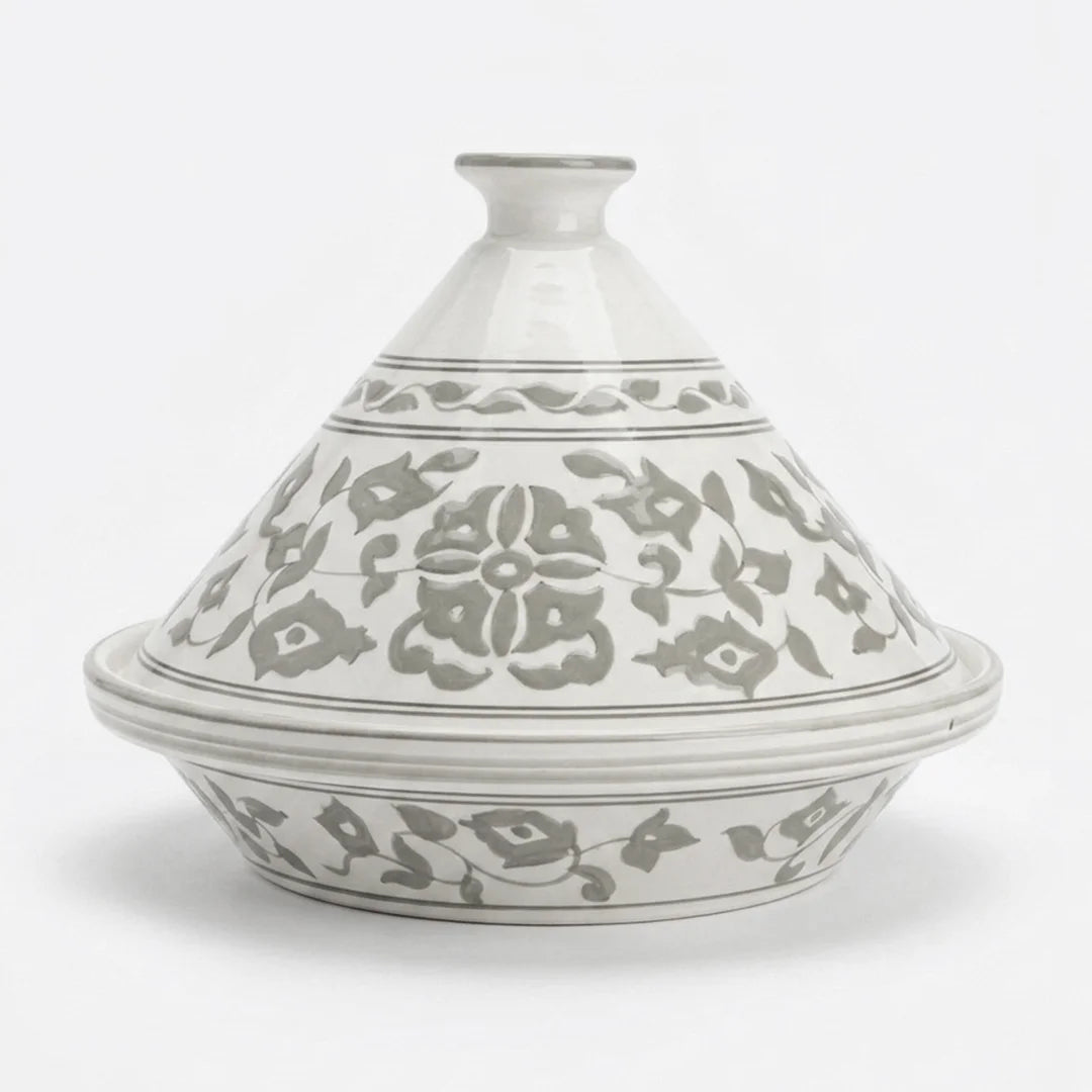 P-B 32 Selene Botanical Motif Ceramic Tagine – 32 cm