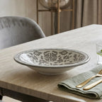 P-B 33 Selene Botanical Motif Footed Serving Platter – 33 cm