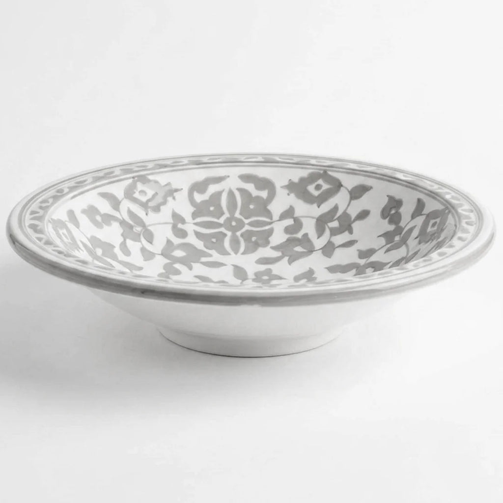 P-B 42 Selene Botanical Motif Footed Serving Platter – 42 cm