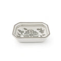 P-B 10.5 Selene Botanical Motif Ceramic Rectangular Serving Dish – 10.5 cm