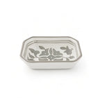 P-B 10.5 Selene Botanical Motif Ceramic Rectangular Serving Dish – 10.5 cm