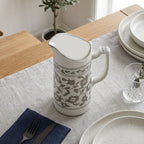 P-B 12 Selene Botanical Motif Ceramic Water Pitcher – 20 cm