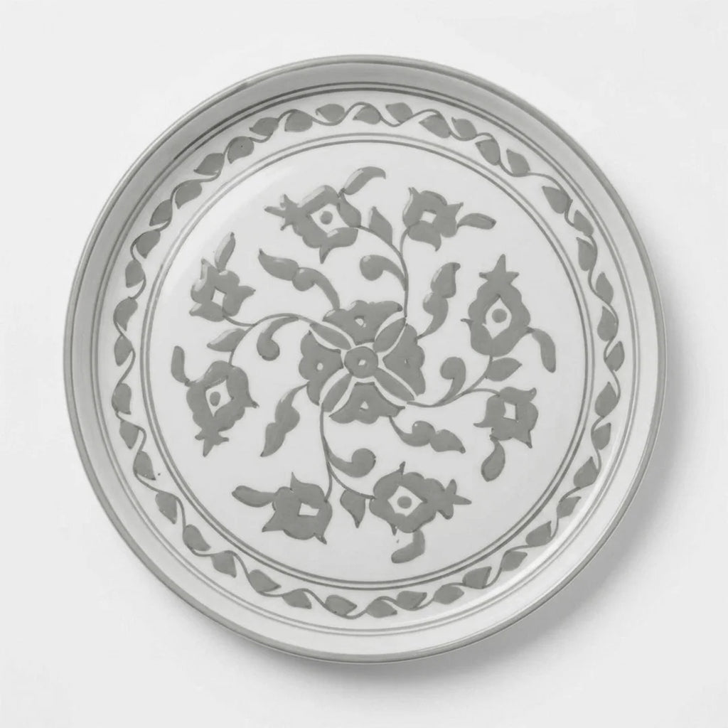 P-B 26 Selene Botanical Motif Ceramic Dinner Plate – 26 cm