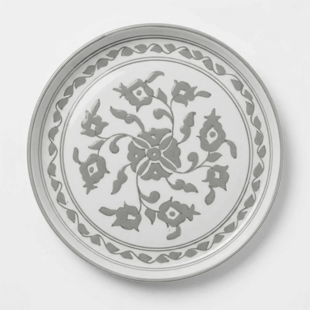 P-B 26 Selene Botanical Motif Ceramic Dinner Plate – 26 cm