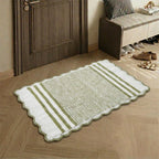 PHBM0038 Luhpar Soft Reversible Door Mat Green Stripe 50 × 80 cm
