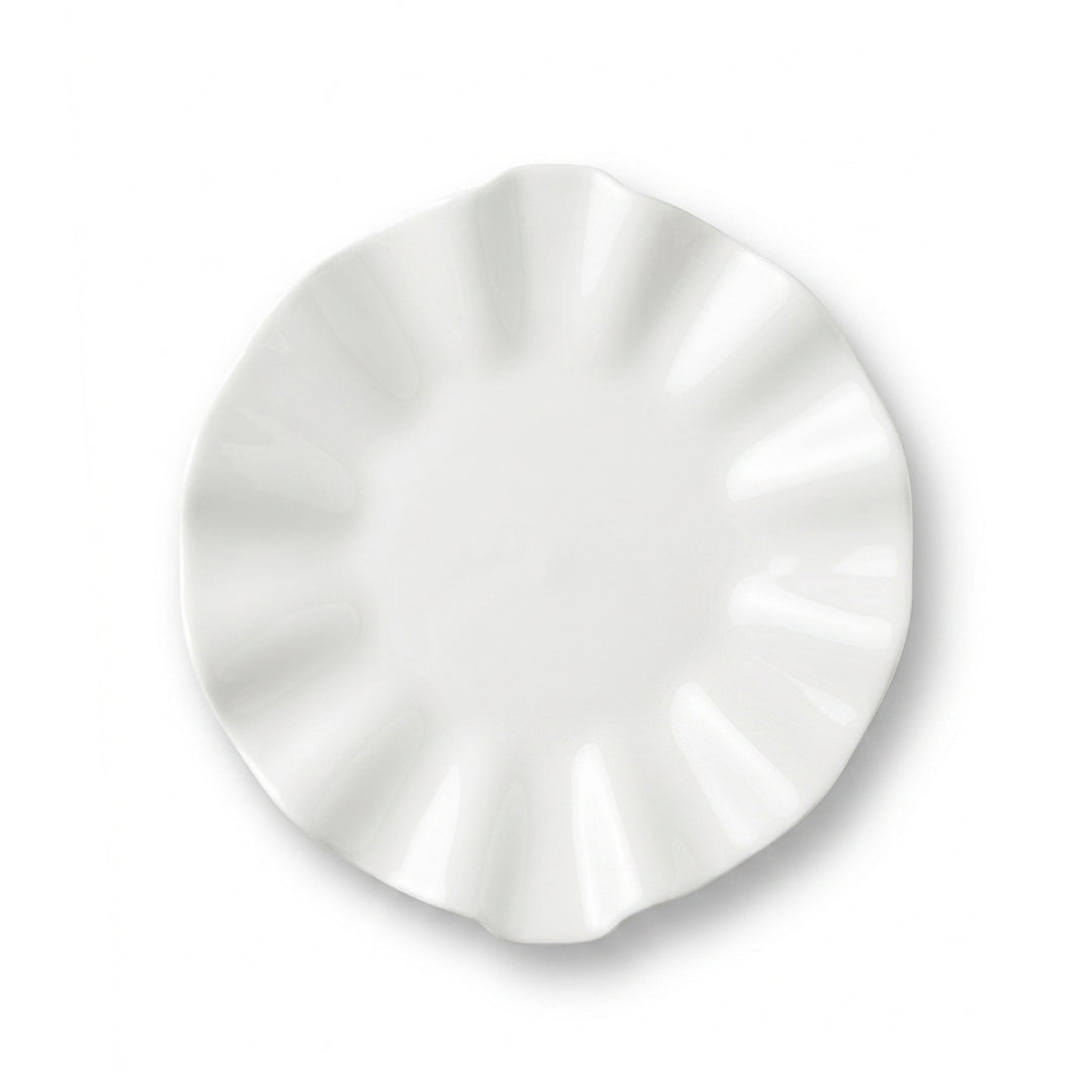 A2818 – طبق لوتس أبيض مقاس 15 بوصة للمطاعم والمقاهي