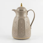 RS-132-13-A32 Rose Arabic Pattern Thermal Flask Beige & Gold 1.3L