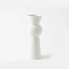 SD578 Ceramic Vase Textured Ivory Decorative Vase
