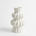 SD631 Ceramic Flower Vase Textured Sculptural Decorative Vase 27 cm
