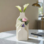 SD695 Ceramic Multi-Layer Vase Ivory 26 cm