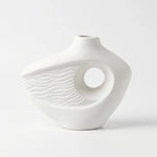 SD702 Flower Vase White 17cm