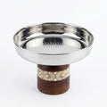 SM-4812 Serving Platter with Wooden Base 21 cm