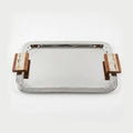 SM-4815 Rectangular Tray with Wooden Handle Small