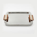 SM-4815 Rectangular Tray with Wooden Handle Small
