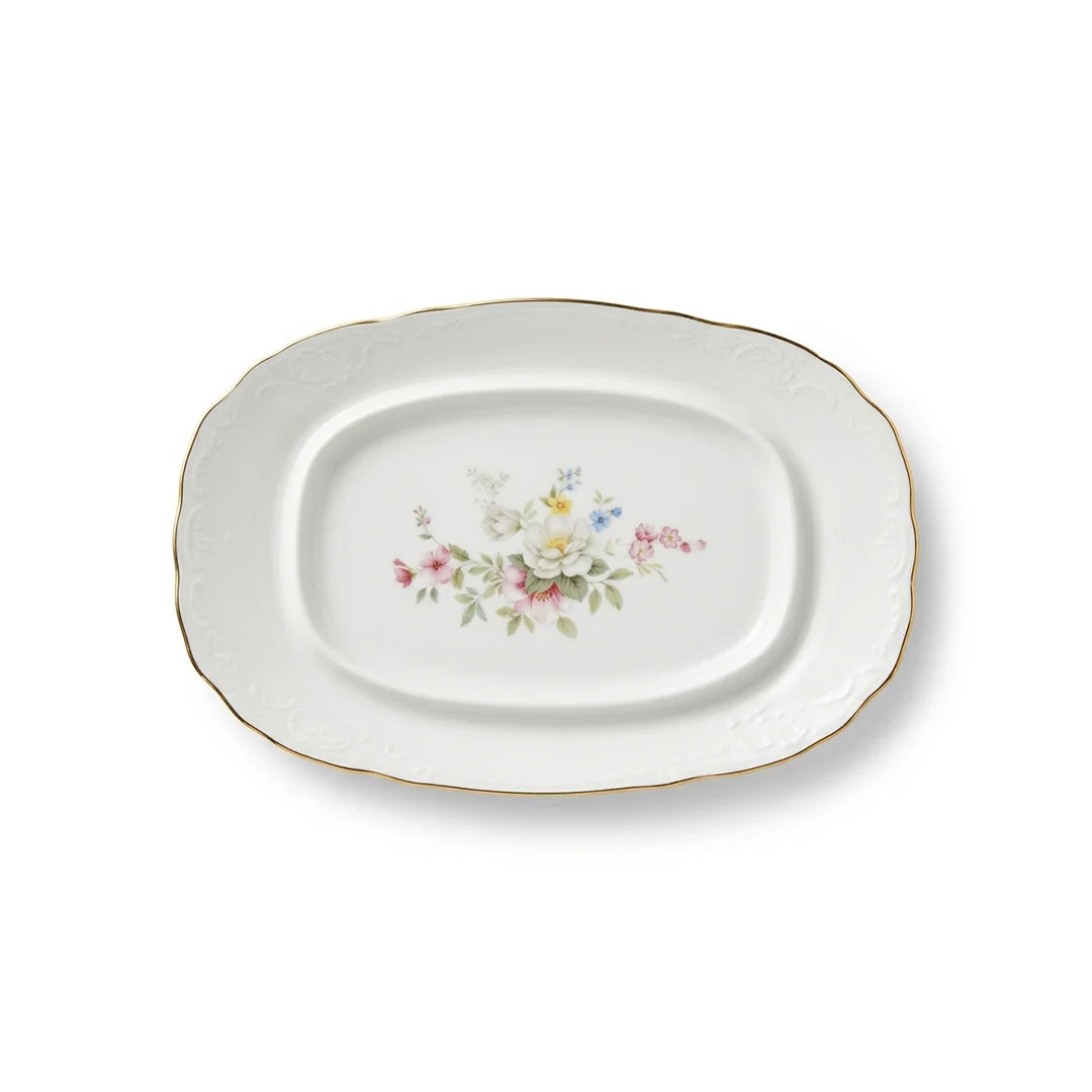 SR-033 Classic Garden Butter Dish with Lid – 23cm