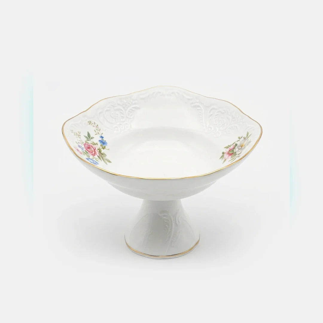 SR-013 Classic Garden Square Footed Bowl – 6.25"