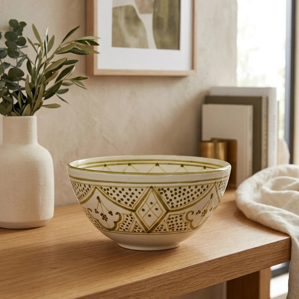 P-B 21 Medina Hand-Painted Ceramic Bowl – 21 cm