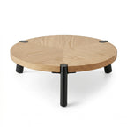 T25B0030 Luhpar Round Wooden Serving Stand 30 cm Natural Oak