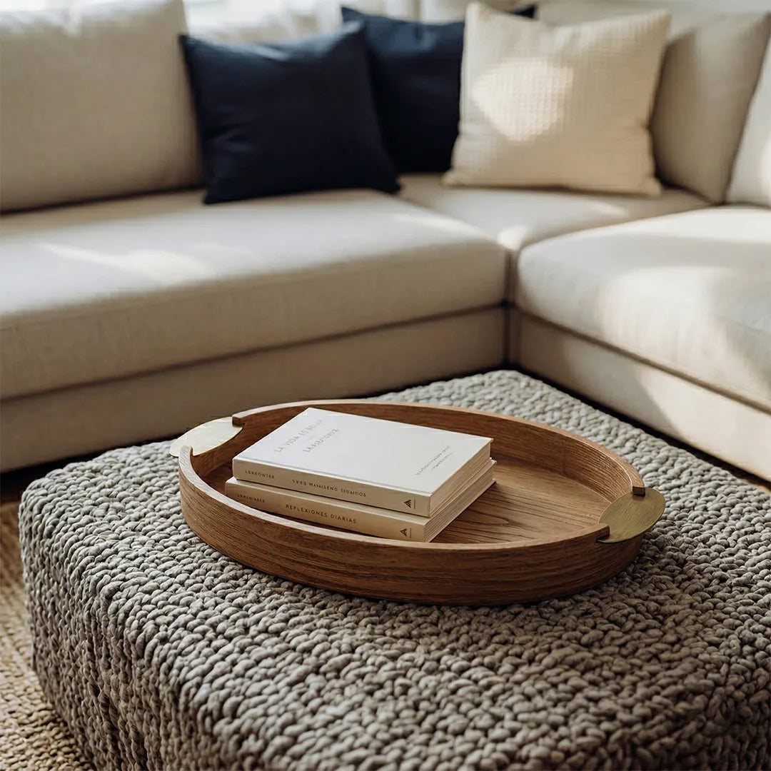 T25B0166 Luhpar Wooden Tray 32 cm