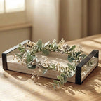 T26B6020 Luhpar Rectangular Wooden Serving Tray – Small (32 × 22 cm) & Large (40 × 26 cm)