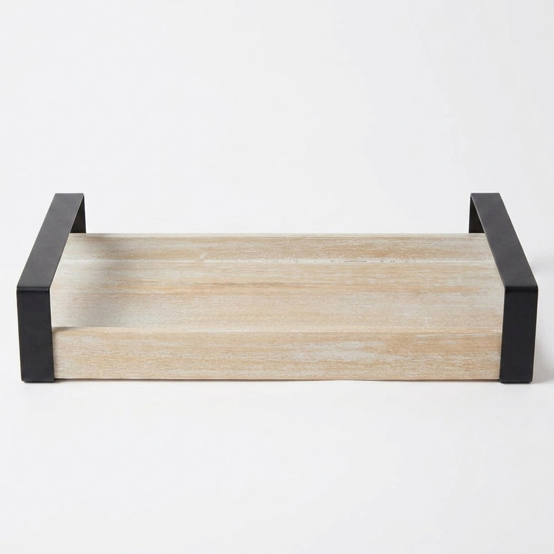 T26B6020 Luhpar Rectangular Wooden Serving Tray – Small (32 × 22 cm) & Large (40 × 26 cm)