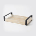 T26B6020 Luhpar Rectangular Wooden Serving Tray – Small (32 × 22 cm) & Large (40 × 26 cm)