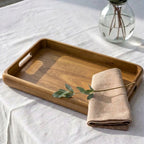 T26B6025-XBY Luhpar Rectangular Wooden Serving Tray – Small (40 × 26 cm) & Large (46 × 30 cm)