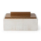 T26B6027  Luhpar Two-Tone Wooden Storage Box with Lid – Small & Large [20 × 13 cm / 25 × 18 cm]