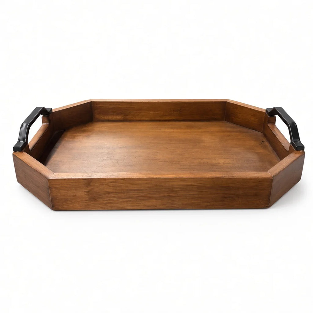 T26B6042 Luhpar Geometric Wooden Serving Tray – Small (35 × 25 cm) & Large (40 × 30 cm)