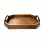 T26B6042 Luhpar Geometric Wooden Serving Tray – Small (35 × 25 cm) & Large (40 × 30 cm)