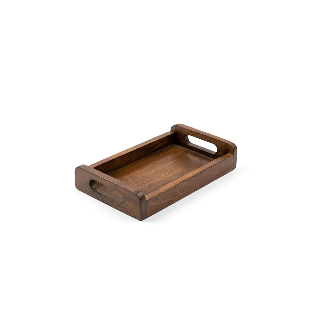 T26B6056 Luhpar Nested Wooden Serving Tray Set with Cutout Handles [43 × 28 cm]
