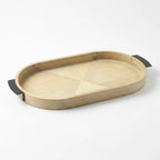 T26B6064-XSH Luhpar Oval Wooden Serving Tray – Small (43 × 24 cm) & Large (50 × 28 cm)