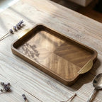 T26B6072 Luhpar Rectangular Wooden Serving Tray – Small (36 × 20 cm) & Large (46 × 26 cm)