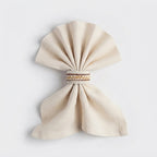 Artisanal Geometric Napkin Rings – Set of 6, 5 cm