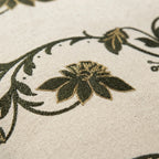TR RUB 001B Artisanal Botanical Vine Embroidered Table Runner – 180 × 34 cm