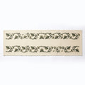 TR RUB 001B Artisanal Botanical Vine Embroidered Table Runner – 180 × 34 cm