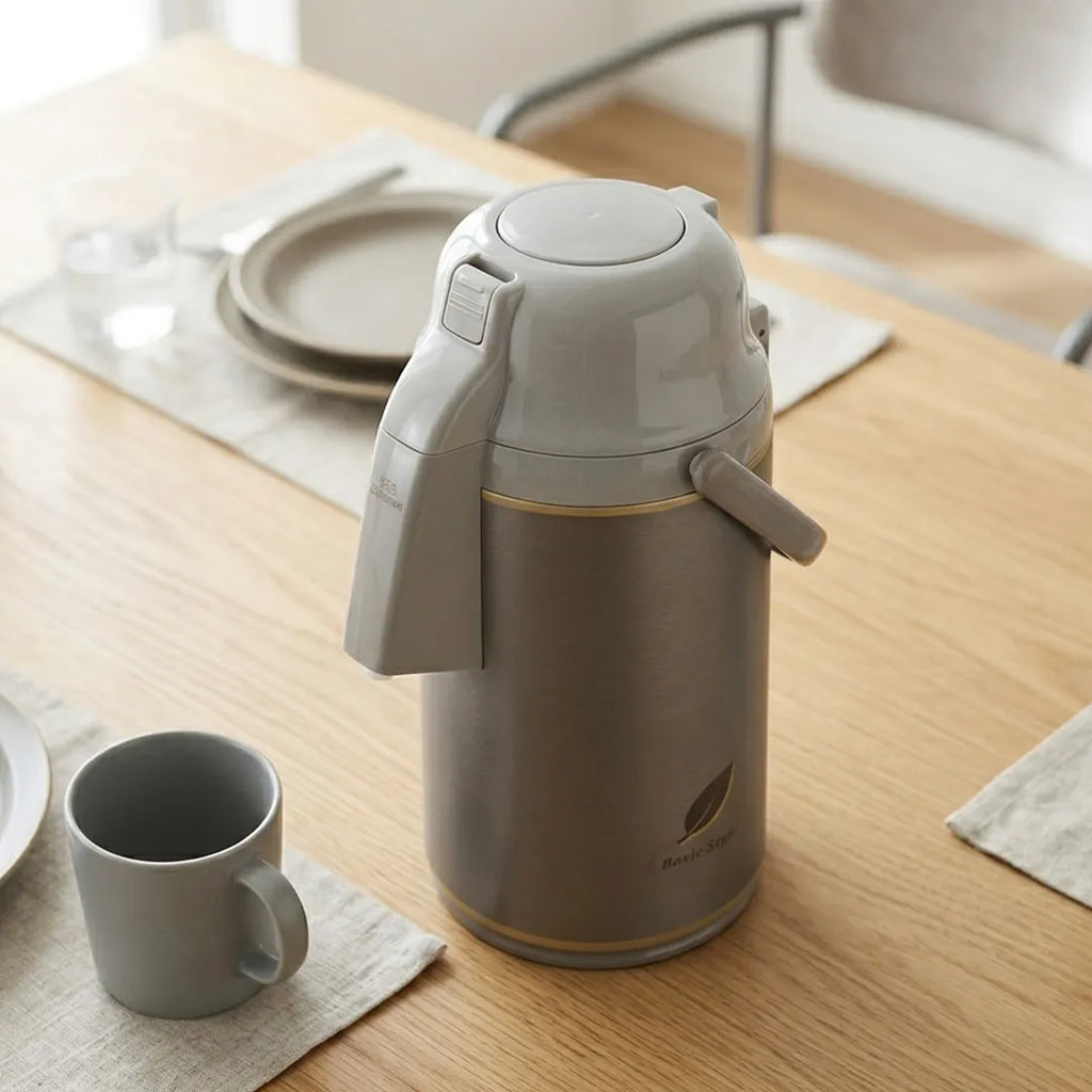 VRKE-30N-TD Zojirushi Air Pot Beverage Dispenser Herb Brown – 3.0 L