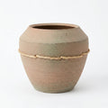VT25A2137 Terracotta Vase Wide Bowl Style with Rope Detail 18 cm