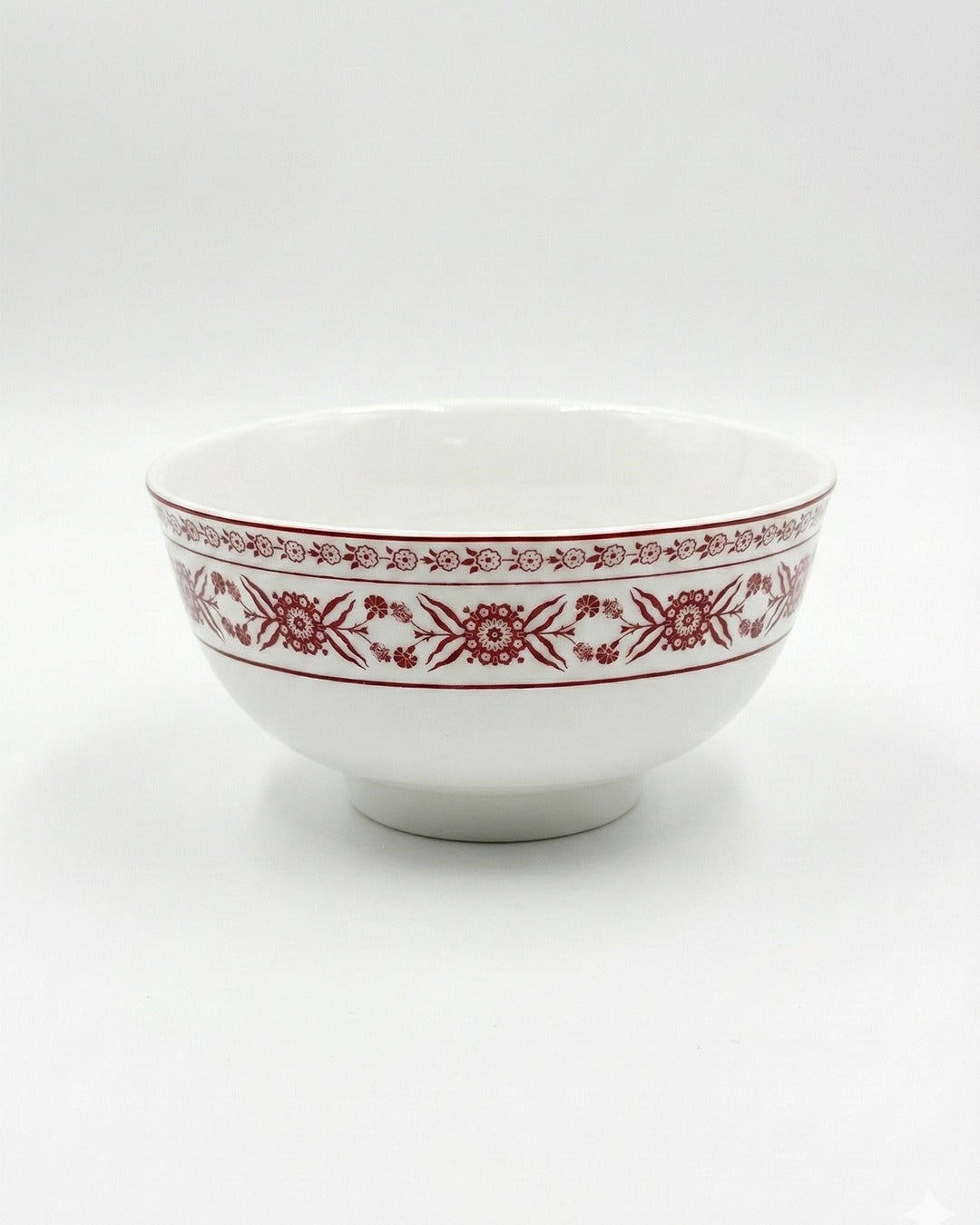 EM-007 Bowl 5" Burgundy Rim