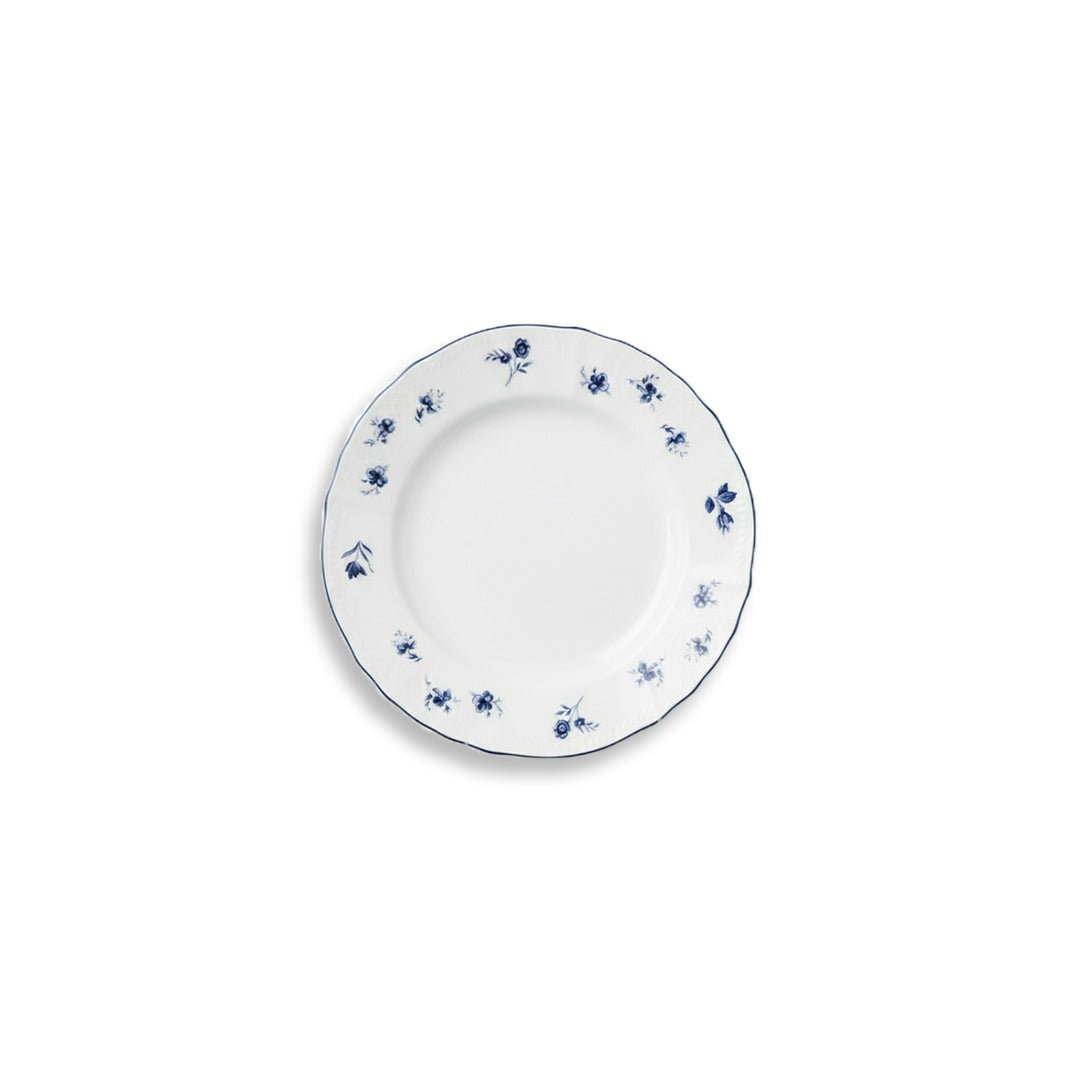 AB-006 Dessert Plate 6.5" Blue Rim