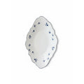 AB-010 Leaf Plate Blue Rim