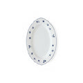 AB-004 Oval Plate 12" Blue Rim