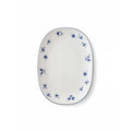 AB-012 Oval Plate 14" Blue Rim