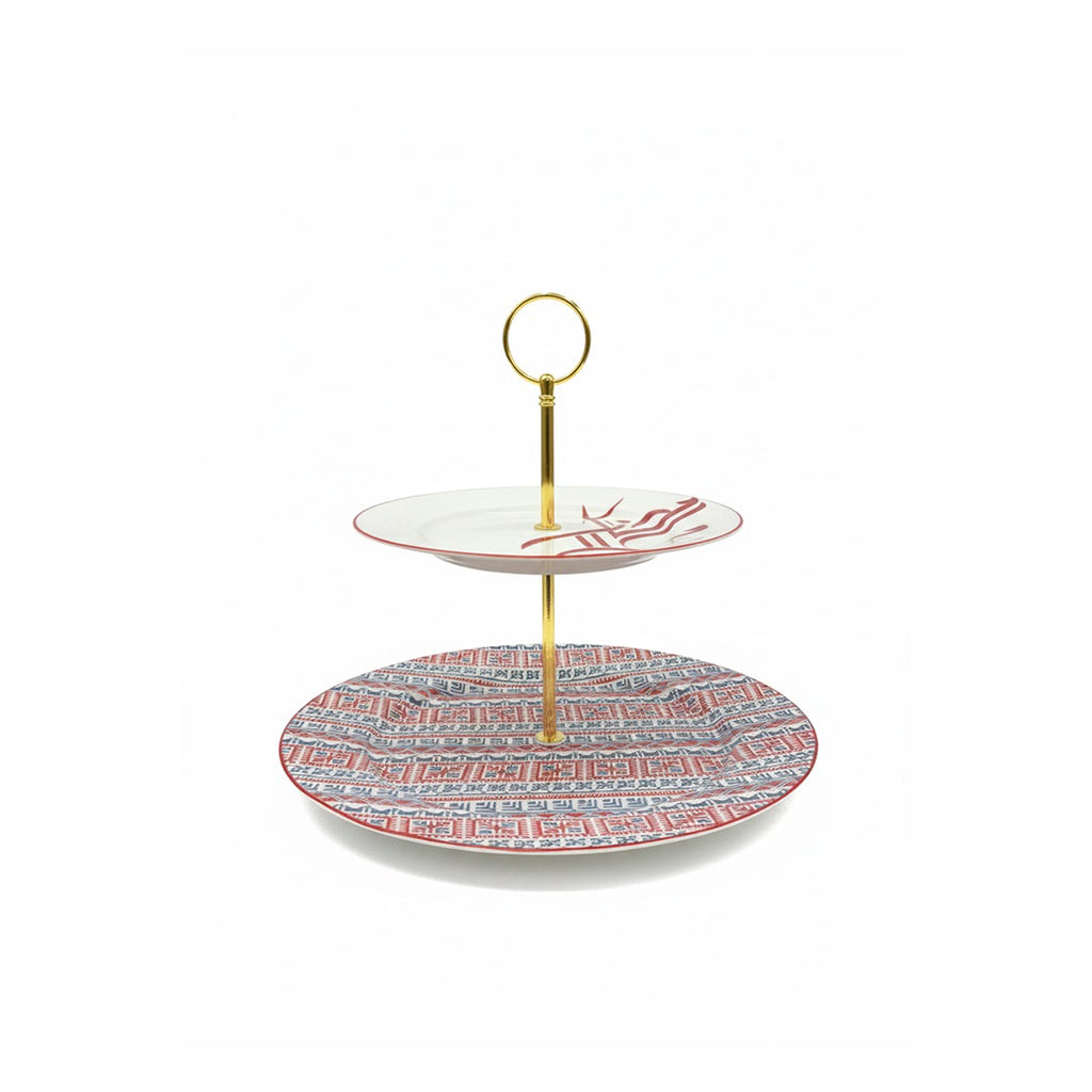 D25110 Two-Tier Cake Stand 7.5" + 10.5"