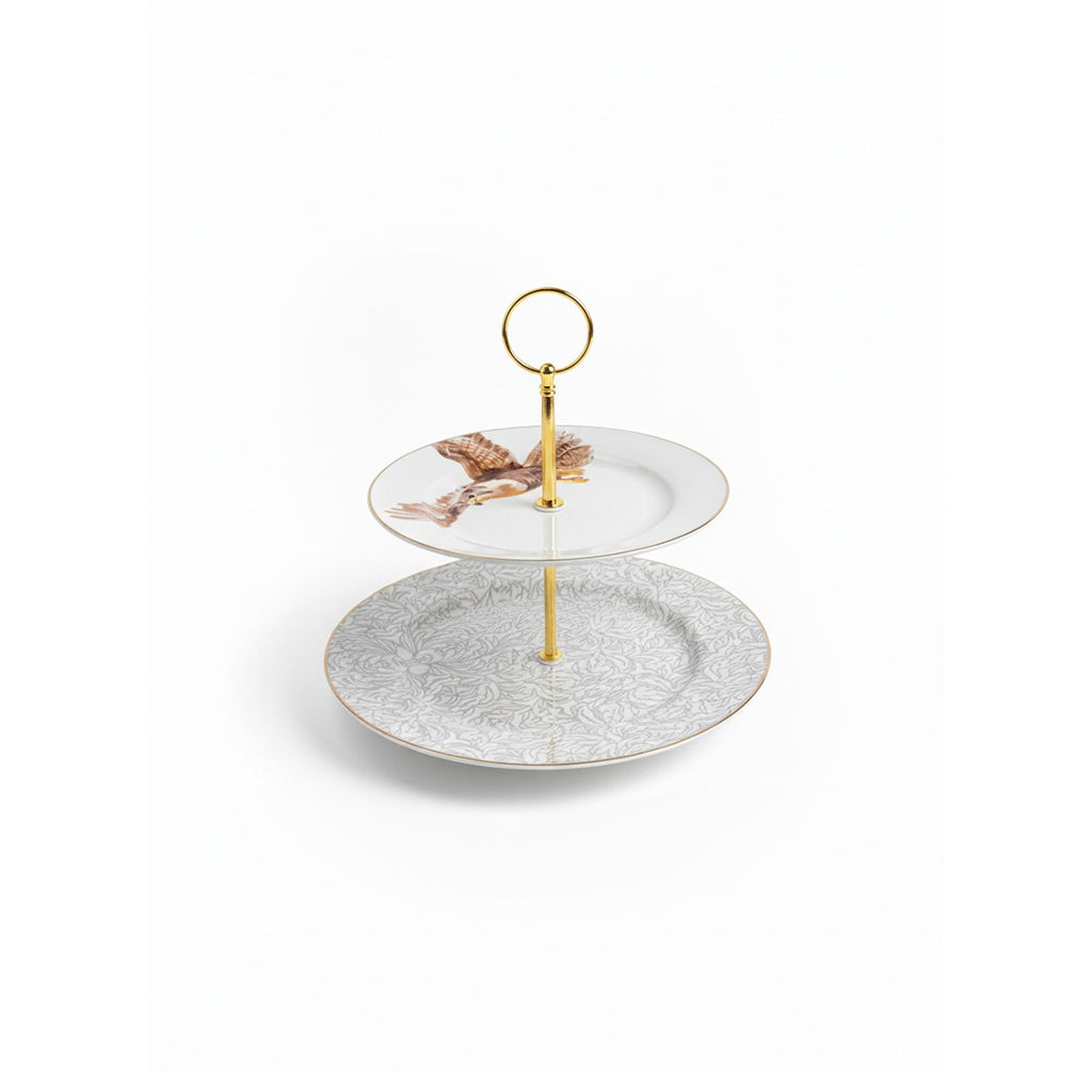 D25059 Two Tier Cake Stand 7.5" + 10.5