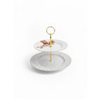D25059 Two Tier Cake Stand 7.5" + 10.5